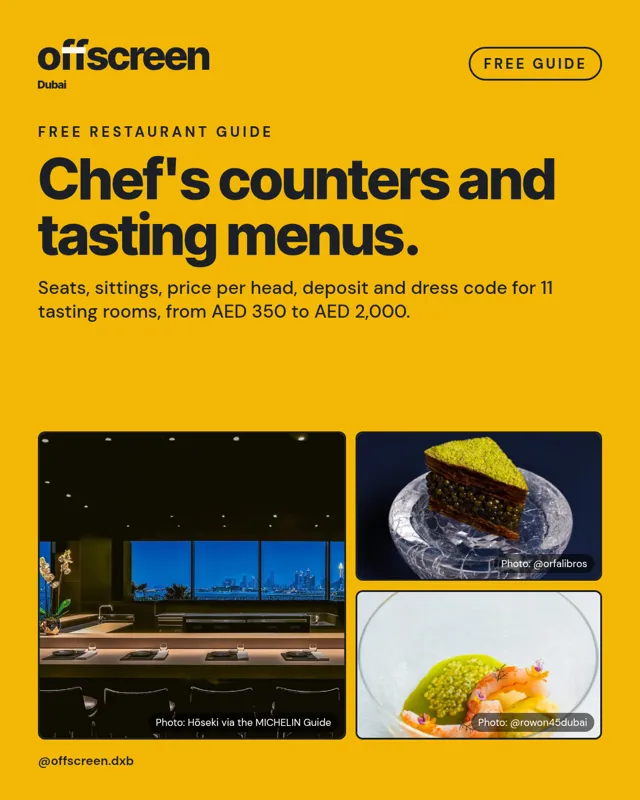 Cover of the Chef's counters and tasting menus. guide